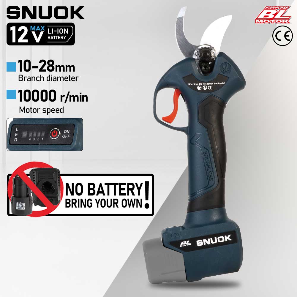 Gardening Tools Scissors - SNUOK 12V fırçasız elektrikli budama makası