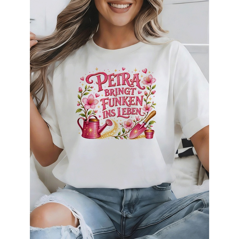 Junior Gardening Tools - Petra Hayata Işıltı Katar Kadın Tişörtü