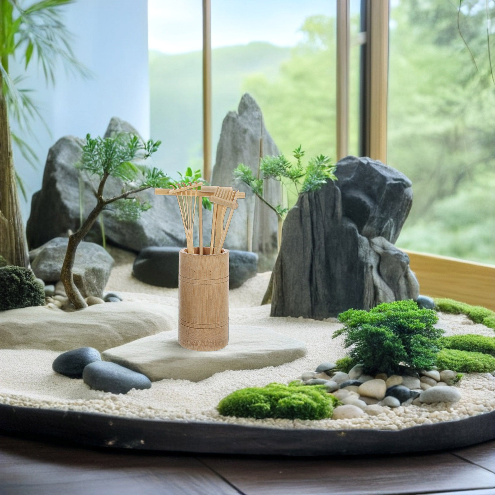 1 Set Zen Kum Çapası Seti Bamb - Gardening Tool Diy incelemesi ve fiyatı
