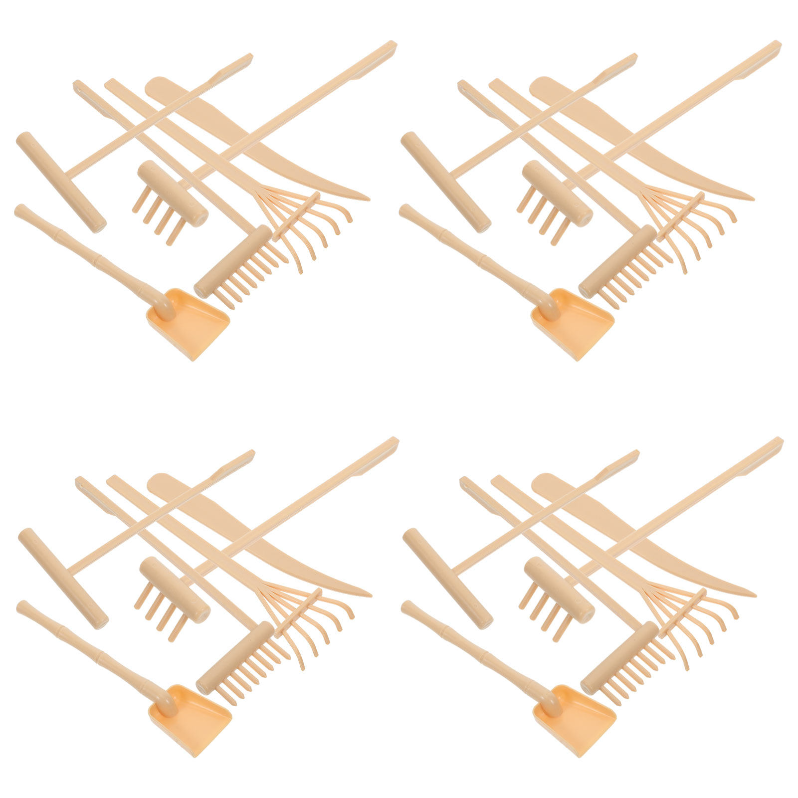 4 Set Mini Zen Bahçesi Kum Tır - Gardening Tools Kit For Home Garden incelemesi ve fiyatı