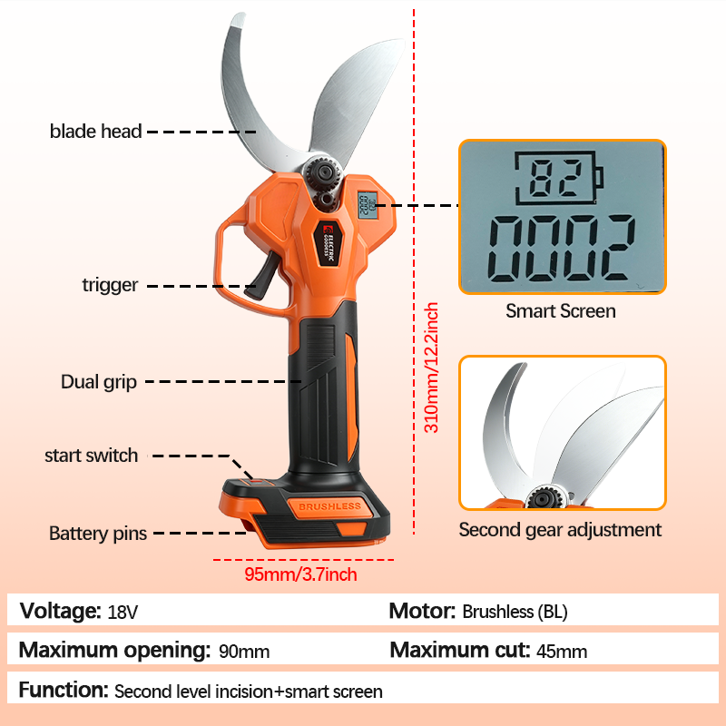 Elektrikli Tanrıça Fırçasız 45 - Gardening Tools Scissors incelemesi ve fiyatı